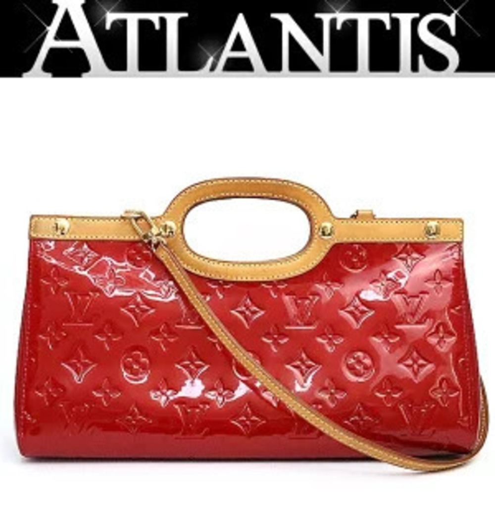 Louis Vuitton Roxbury Drive Handbag Vernis Pomme d Amour